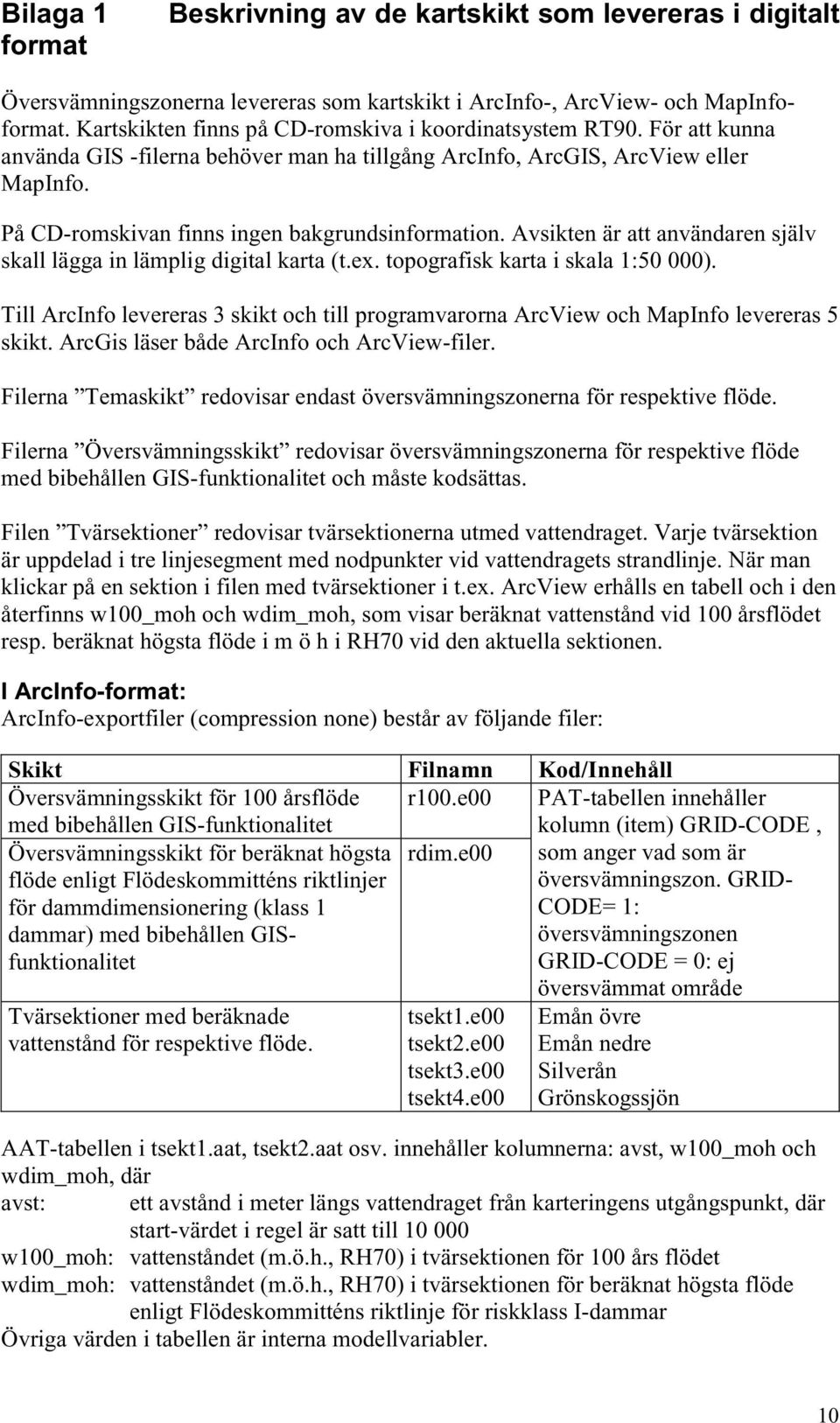 På CD-romskivan finns ingen bakgrundsinformation. Avsikten är att användaren själv skall lägga in lämplig digital karta (t.ex. topografisk karta i skala 1:50 000).