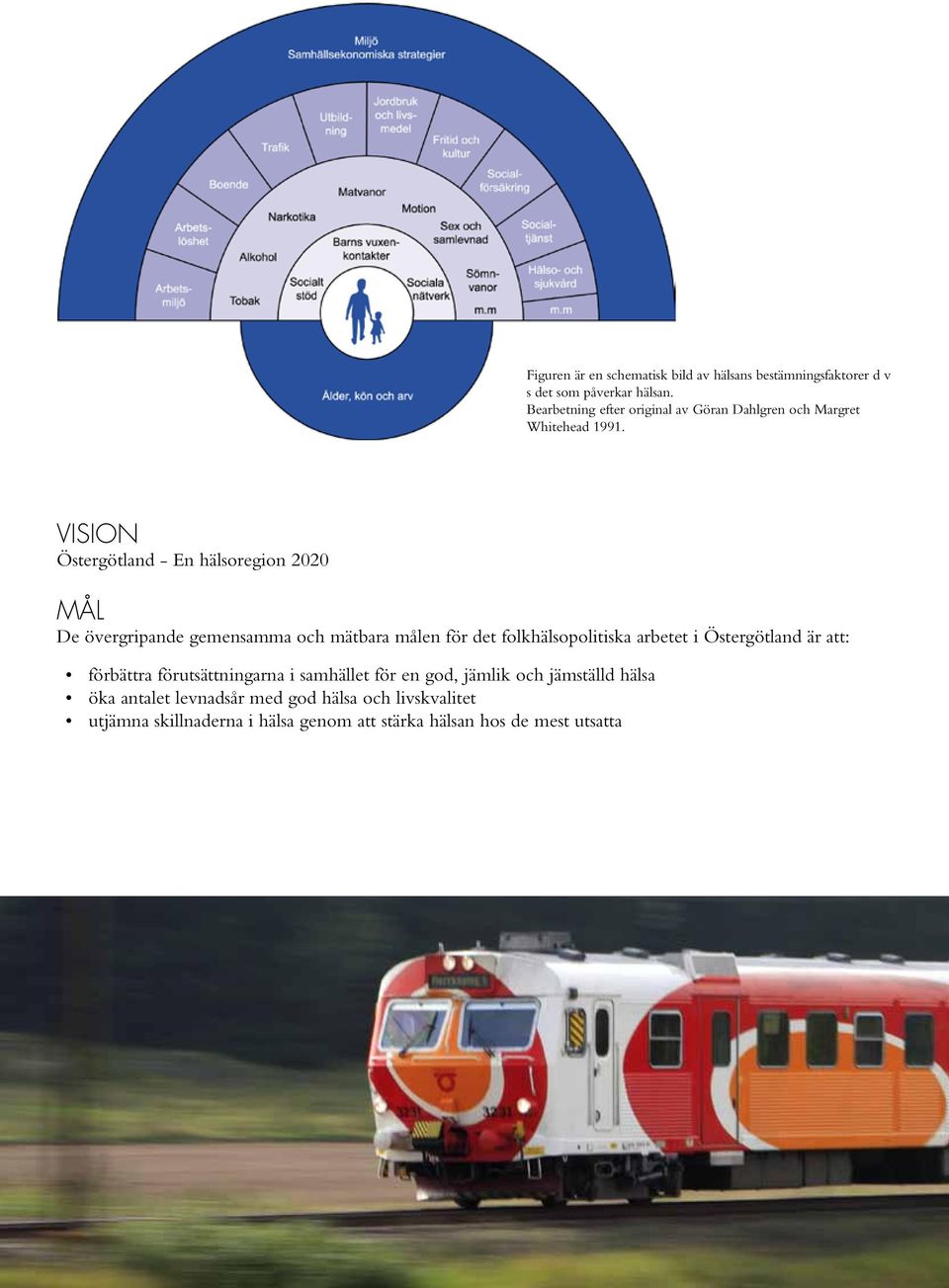 VISION Östergötland - En hälsoregion 2020 MÅL De övergripande gemensamma och mätbara målen för det folkhälsopolitiska arbetet i