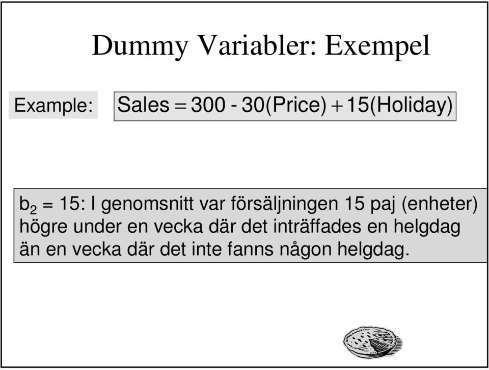 (enheter) högre under en vecka där det inträffades en