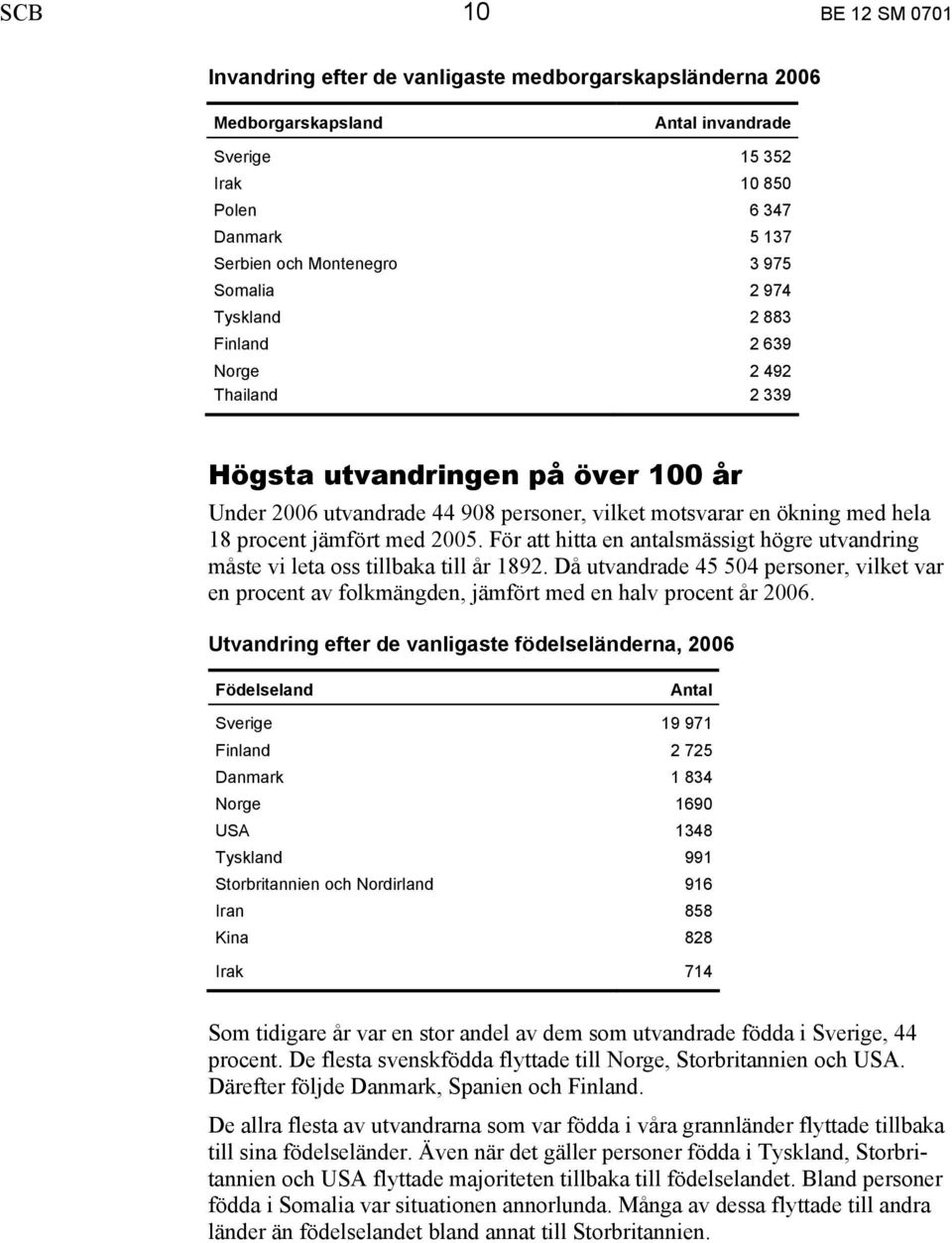 med 2005. För att hitta en antalsmässigt högre utvandring måste vi leta oss tillbaka till år 1892.