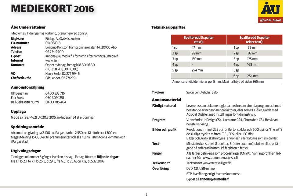 åu.fi Kontoret Öppet måndag fredag kl 8.30 16.