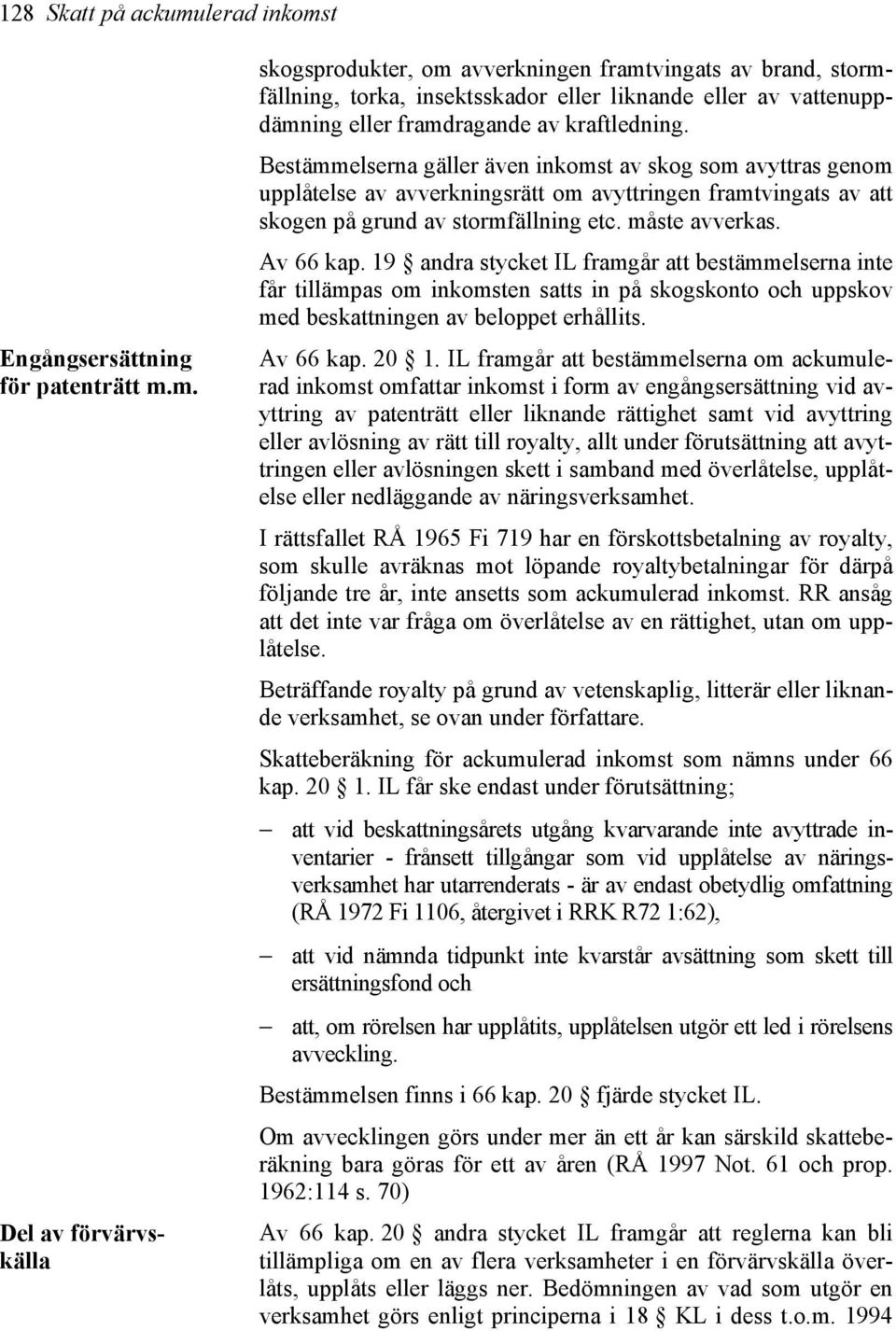 t Engångsersättning för patenträtt m.
