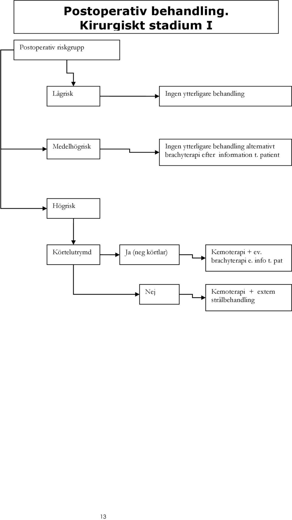 ytterligare behandling alternativt brachyterapi efter information t.