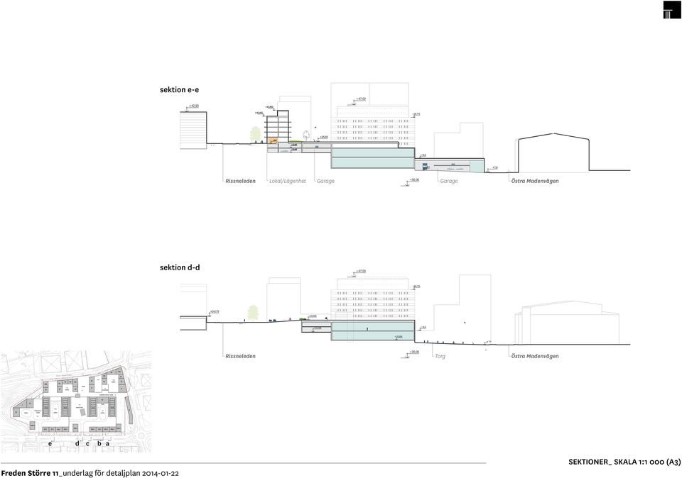 Mnvägn SEKTON D-D FCKPARK SHARED SPACE-GATA FÖRSKOLE- PARK + + + + + + +