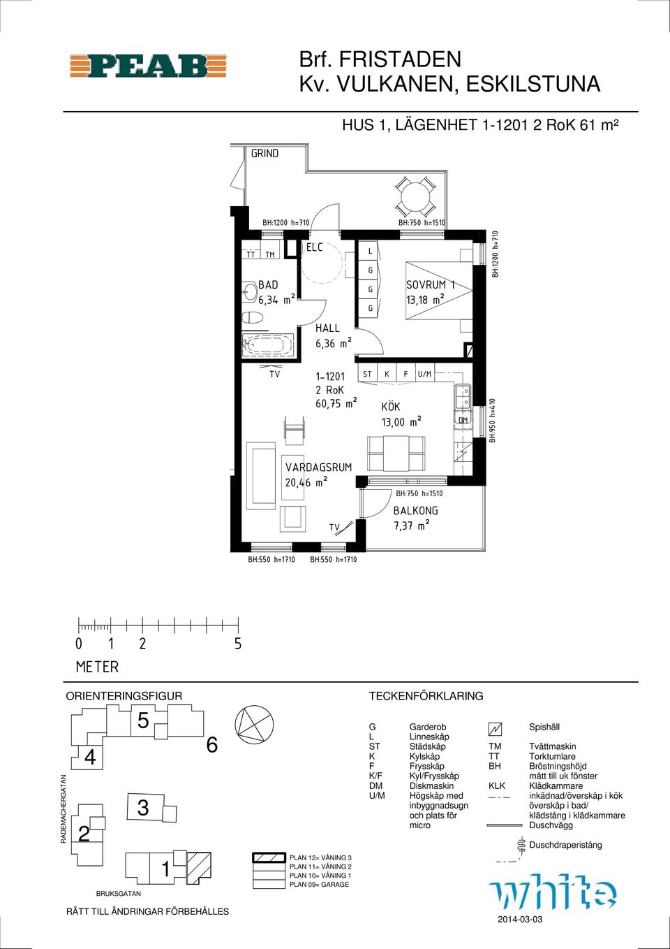 Ro 0,7 m² Ö,00 m² :90 h=0 VARDASRUM 0, m² BAON 7,7 m² :0 h=70 :0 h=70 RADEMACHERATAN