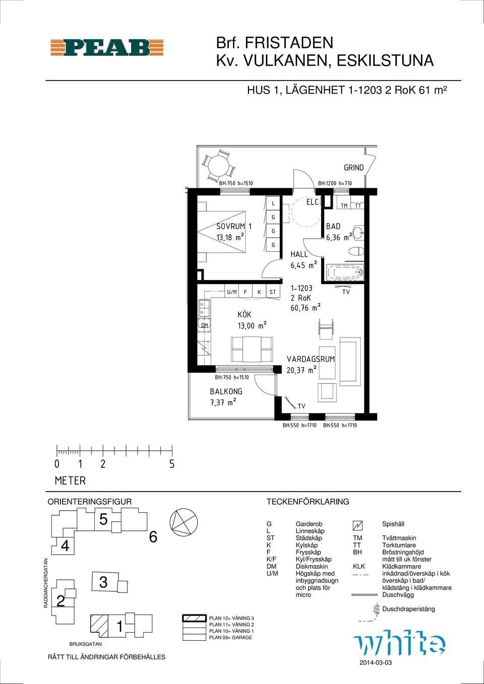 -0 Ro 0,7 m² VARDASRUM 0,7 m² BAON 7,7 m² :0 h=70 :0 h=70 RADEMACHERATAN