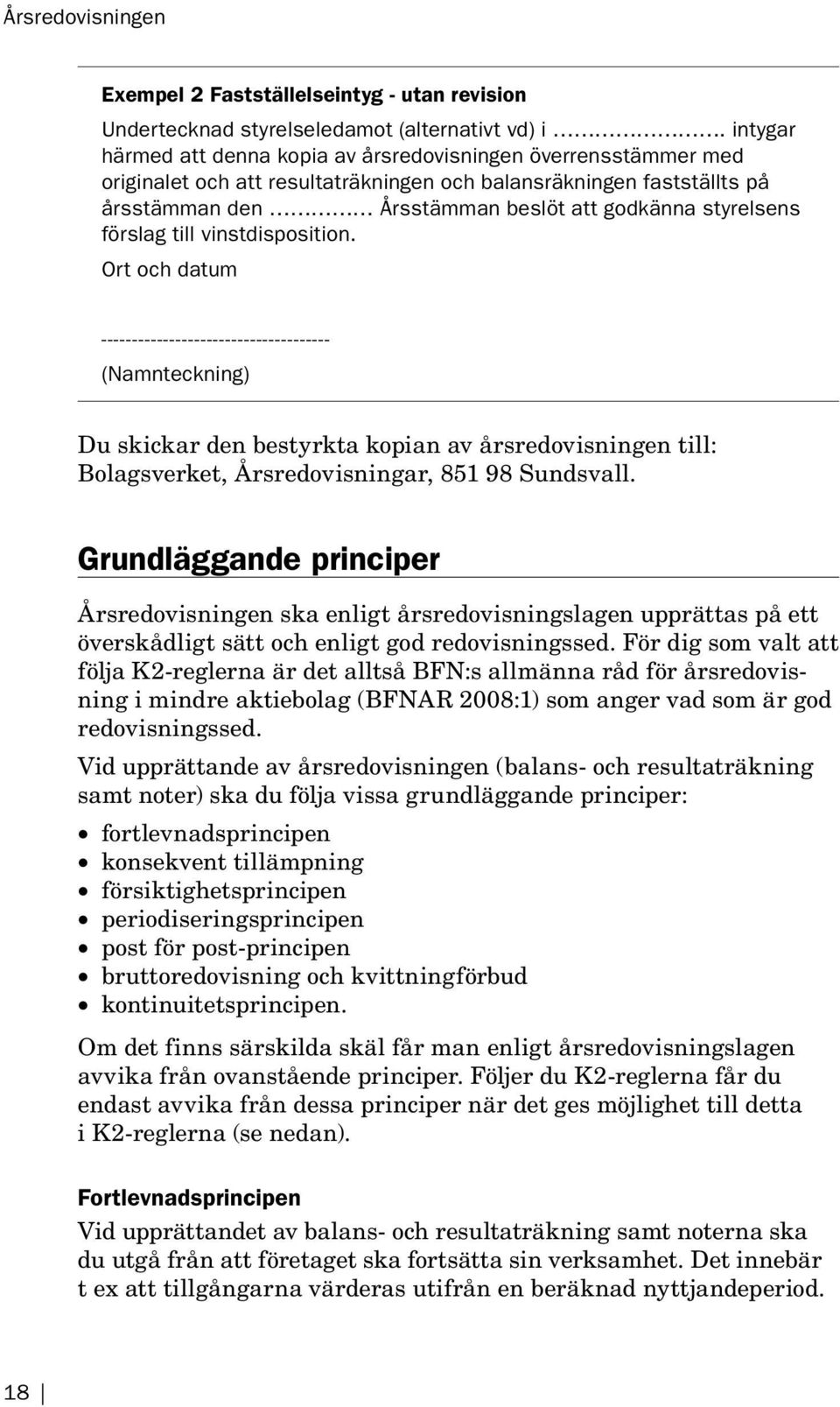 Bokslut Arsredovisning I Mindre Aktiebolag K2 Pdf Free Download