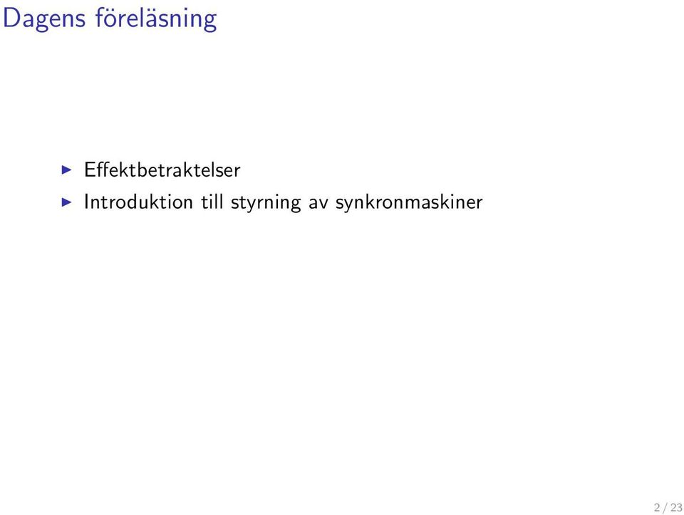 Introduktion till