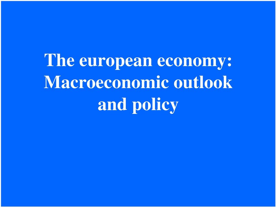 Macroeconomic