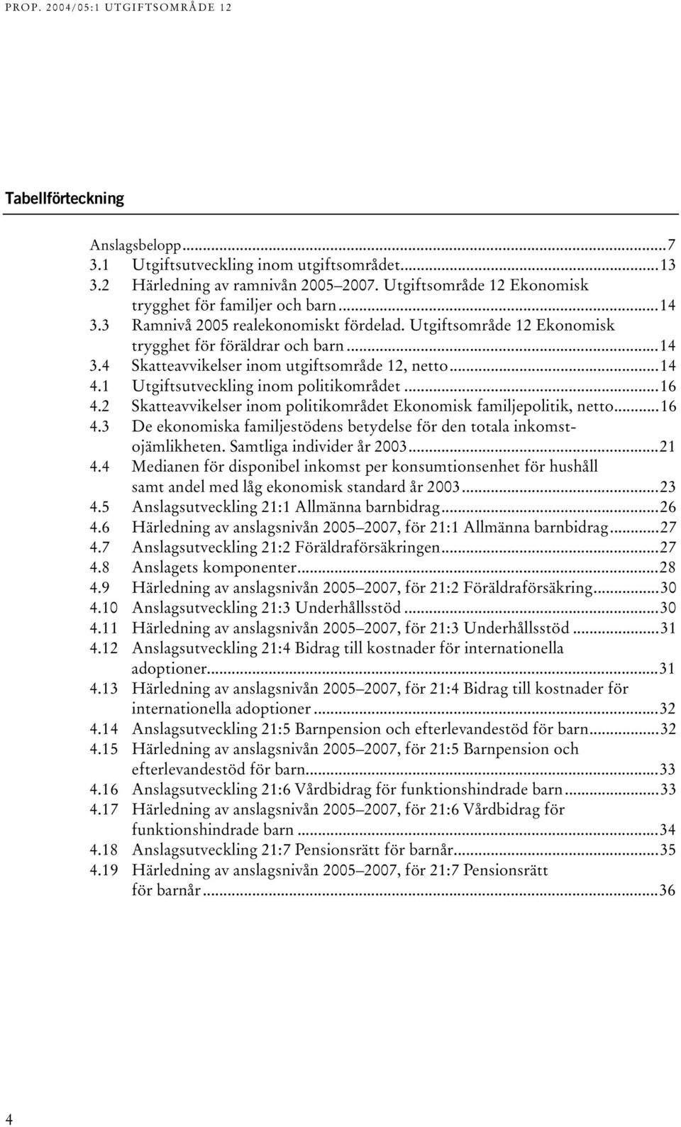 1 Utgiftsutveckling inom politikområdet...16 4.2 Skatteavvikelser inom politikområdet Ekonomisk familjepolitik, netto...16 4.3 De ekonomiska familjestödens betydelse för den totala inkomstojämlikheten.