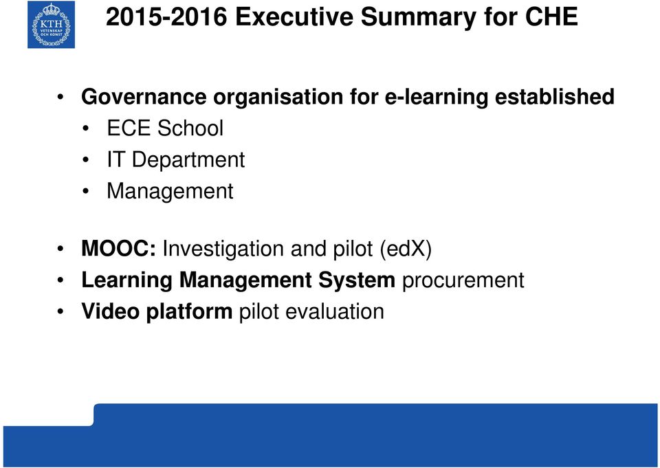 Department Management MOOC: Investigation and pilot (edx)