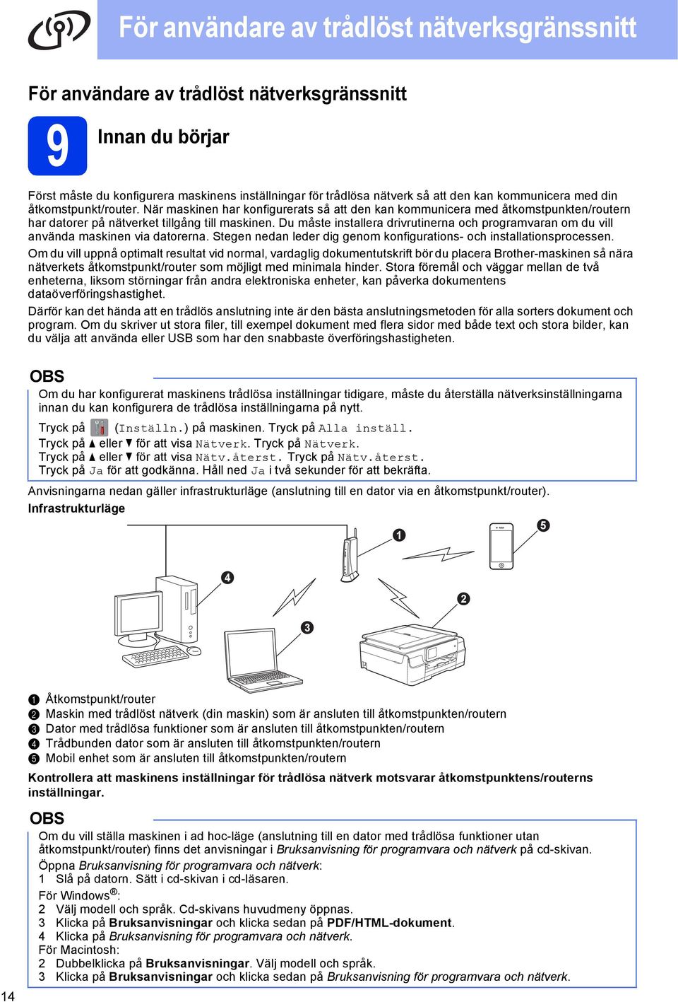 Du måste instller drivrutinern oh progrmvrn om du vill nvänd mskinen vi dtorern. Stegen nedn leder dig genom konfigurtions- oh instlltionsproessen.