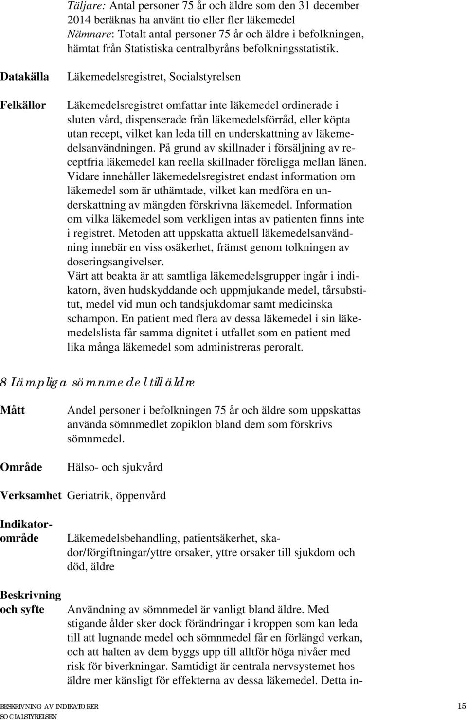 Läkemedelsregistret, Socialstyrelsen Läkemedelsregistret omfattar inte läkemedel ordinerade i sluten vård, dispenserade från läkemedelsförråd, eller köpta utan recept, vilket kan leda till en