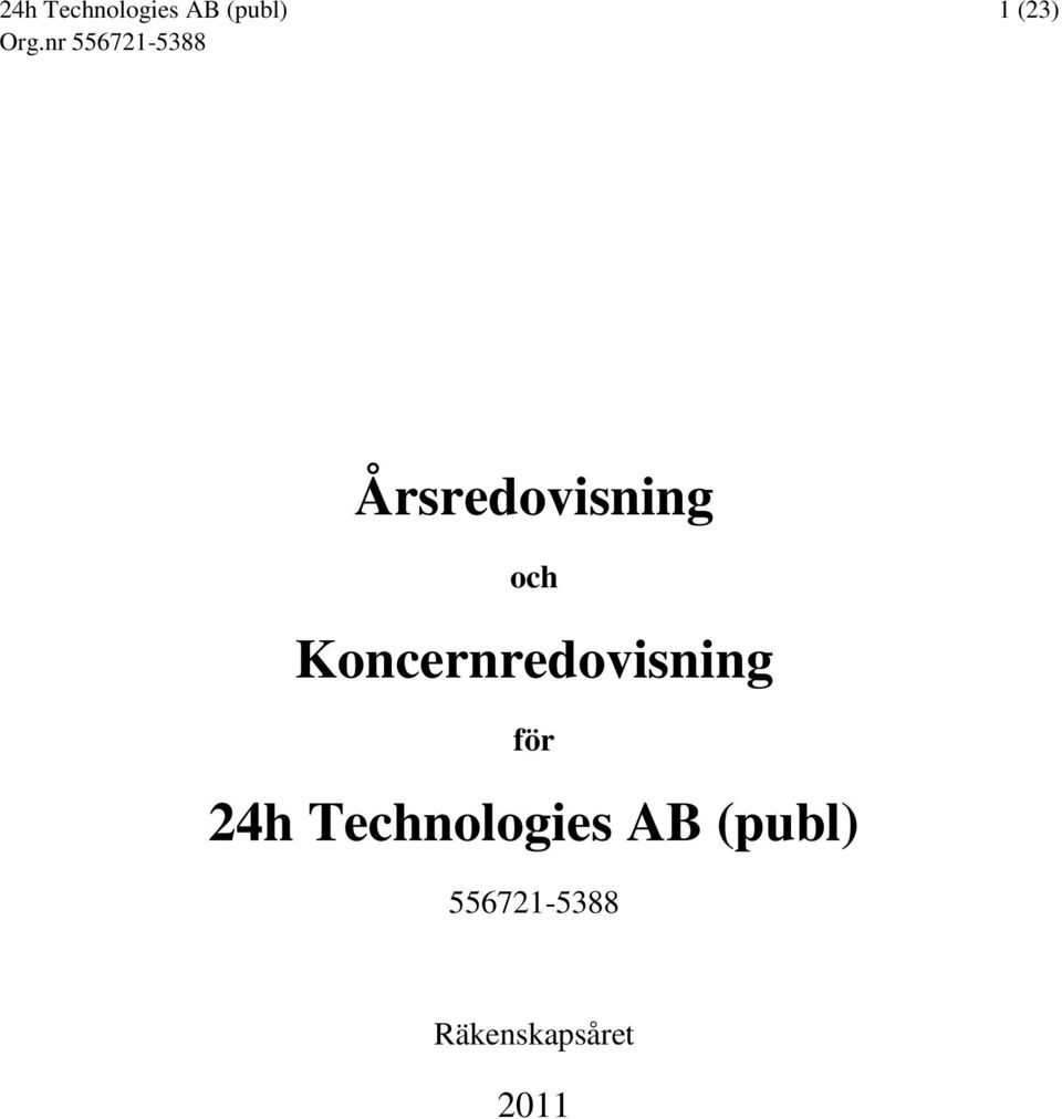 Technologies AB (publ)