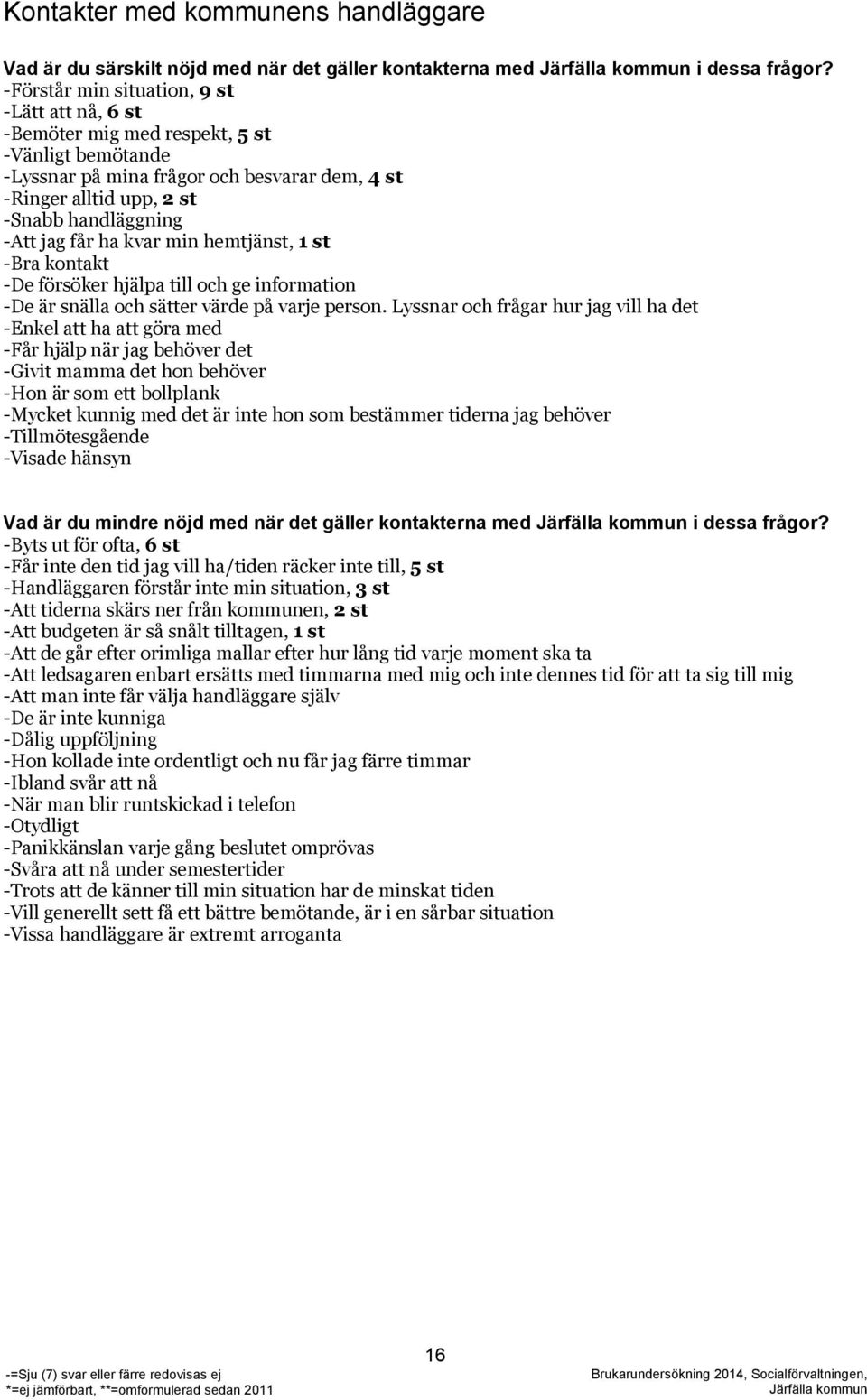 får ha kvar min hemtjänst, 1 st -Bra kontakt -De försöker hjälpa till och ge information -De är snälla och sätter värde på varje person.