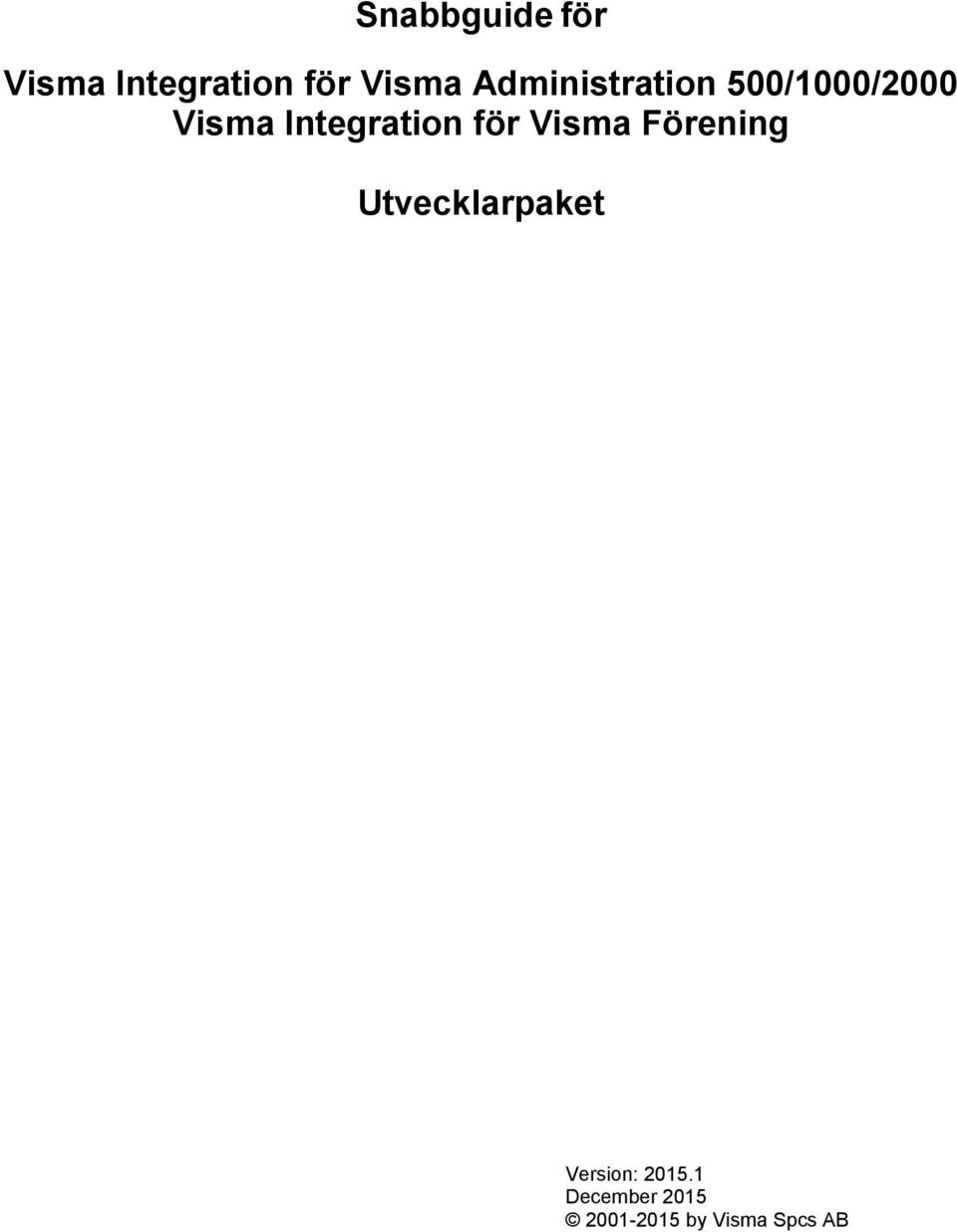 Integration för Visma Förening