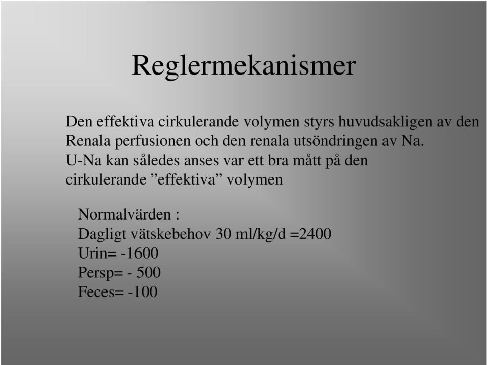 Vätskebalans. ST utbildning v 7 Intensivvårdskliniken UMAS - PDF Free  Download