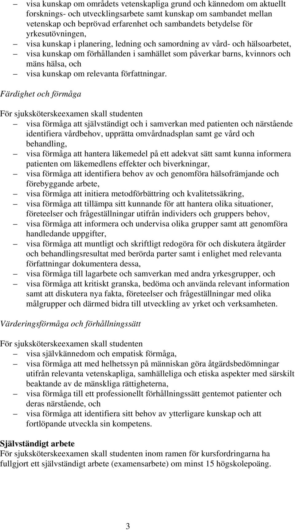 relevanta författningar.