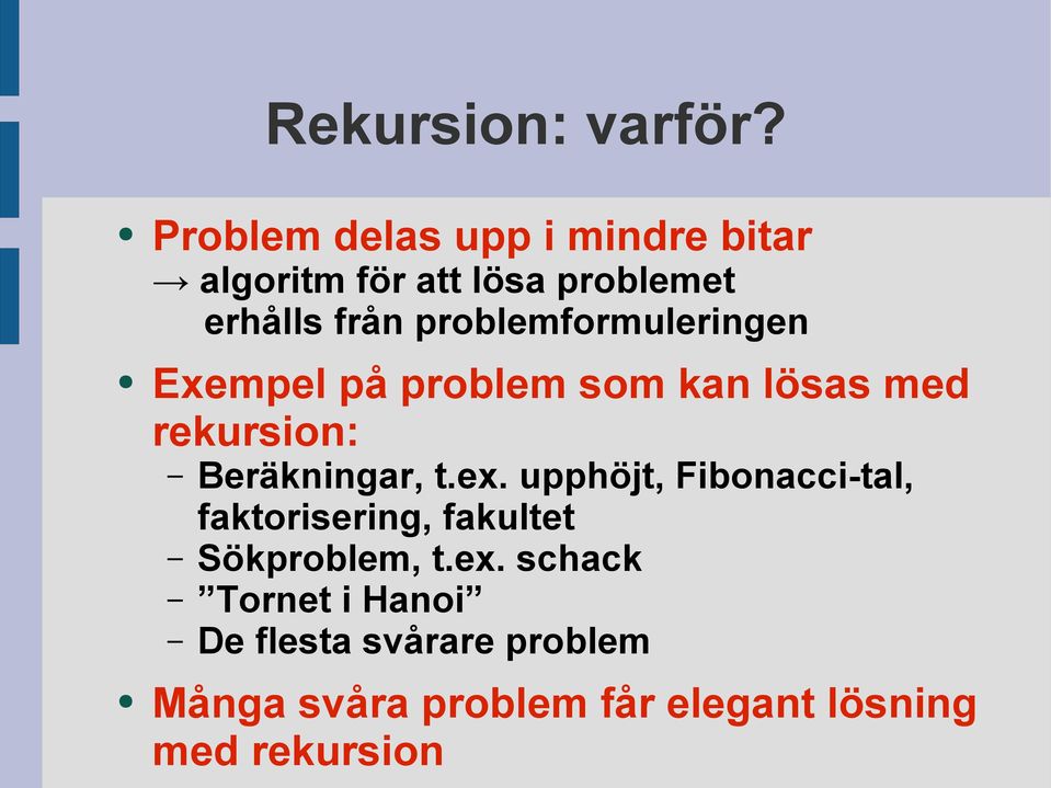 Beräkningar, t.ex.