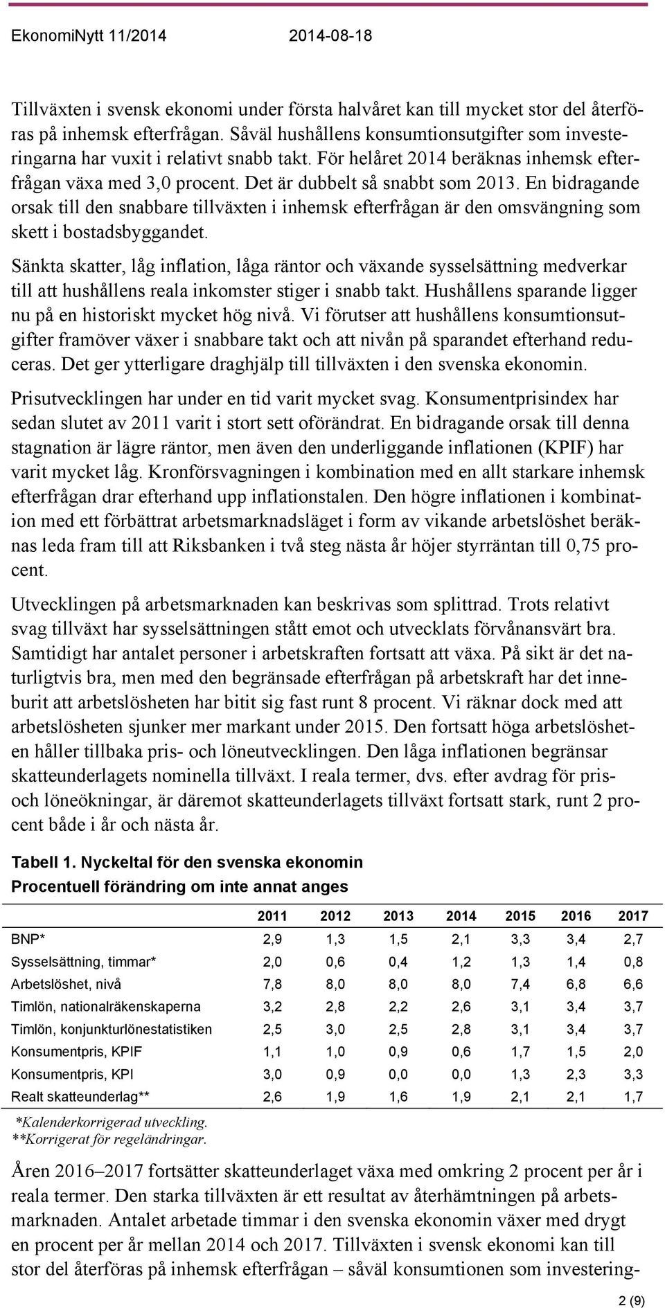 En bidragande orsak till den snabbare tillväxten i inhemsk efterfrågan är den omsvängning som skett i bostadsbyggandet.