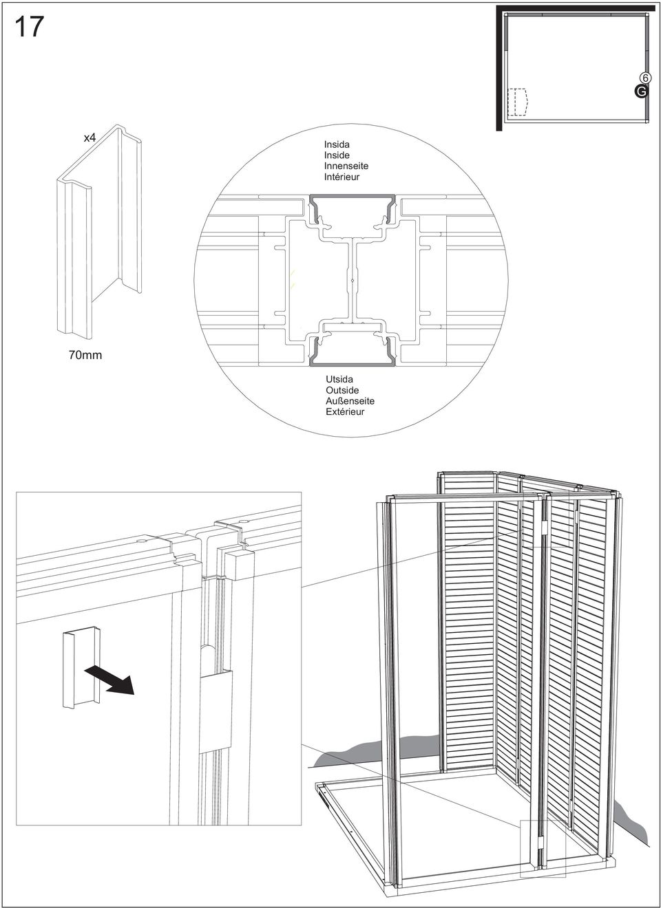 Intérieur 70mm Utsida