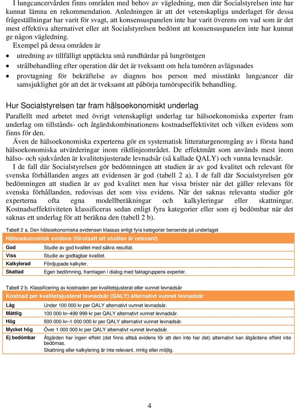 Socialstyrelsen bedömt att konsensuspanelen inte har kunnat ge någon vägledning.