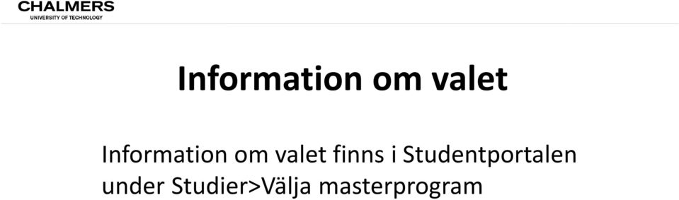 finns i Studentportalen