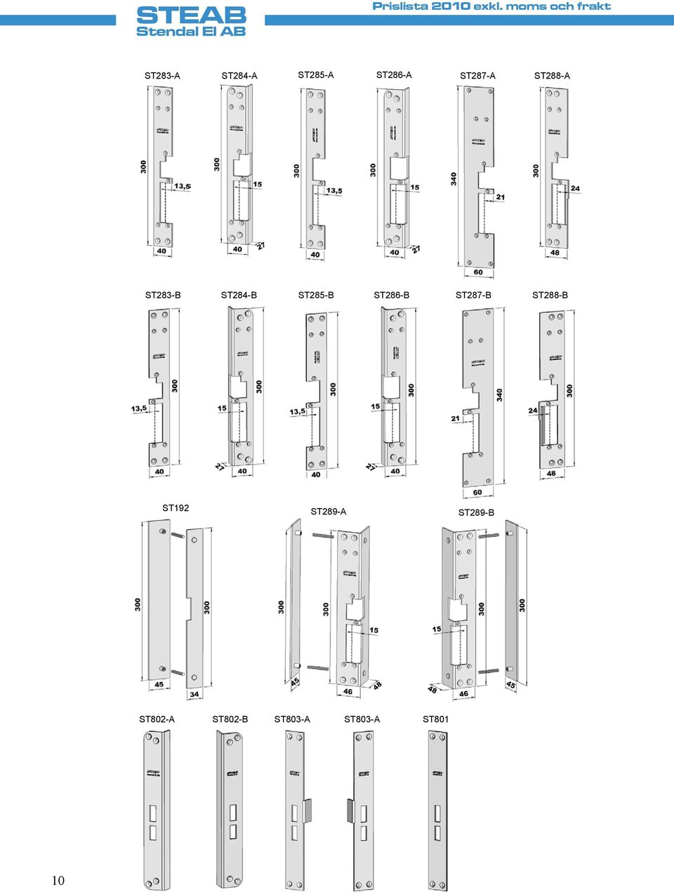 ST287-B ST288-B ST192 ST289-A ST289-B