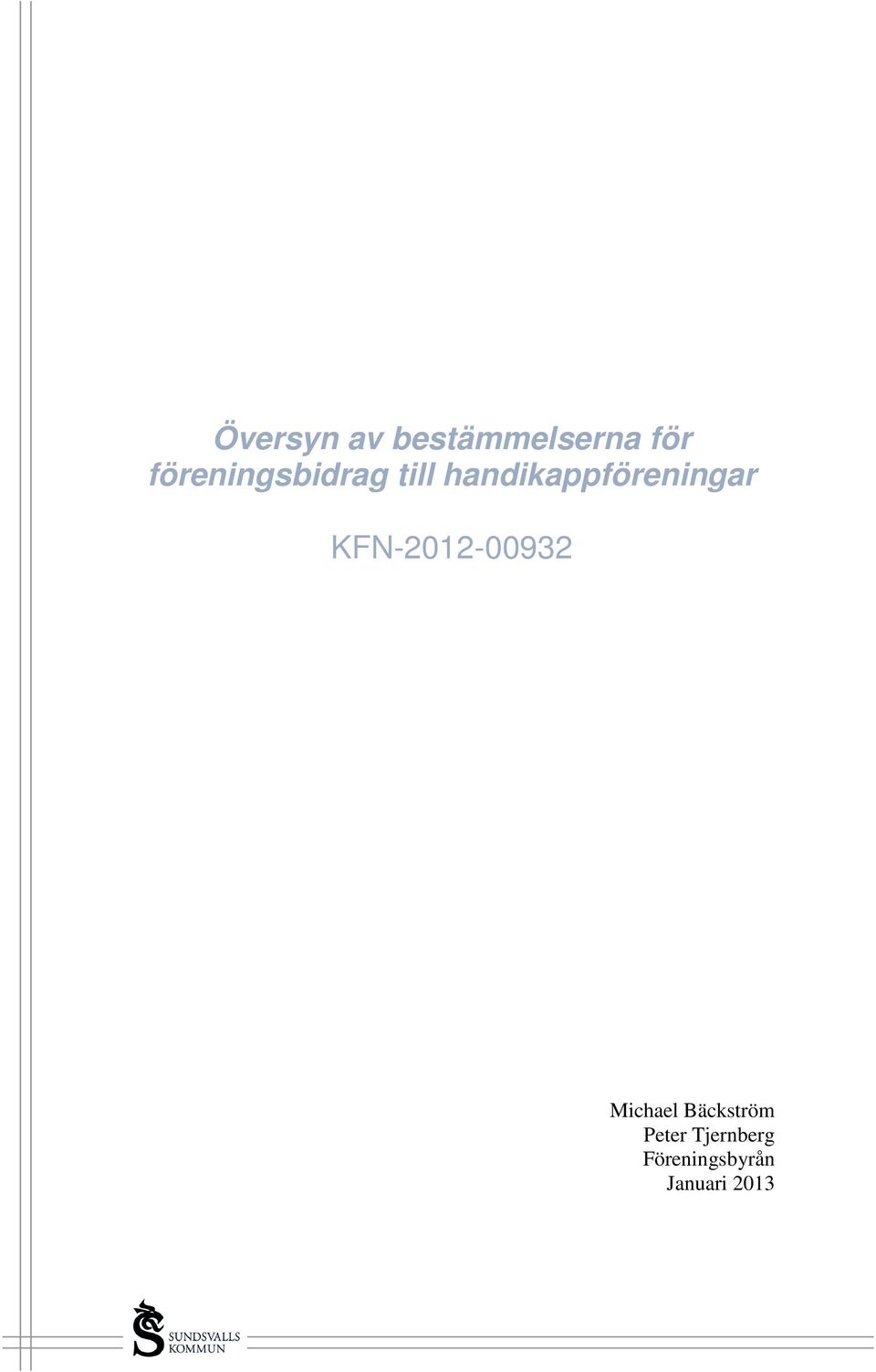 handikappföreningar KFN-2012-00932