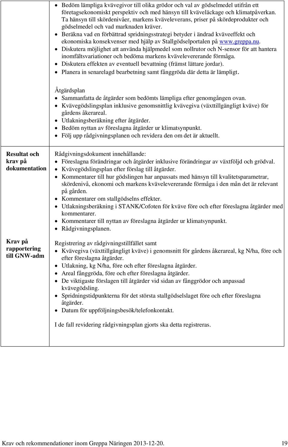 Beräkna vad en förbättrad spridningsstrategi betyder i ändrad kväveeffekt och ekonomiska konsekvenser med hjälp av Stallgödselportalen på www.greppa.nu.