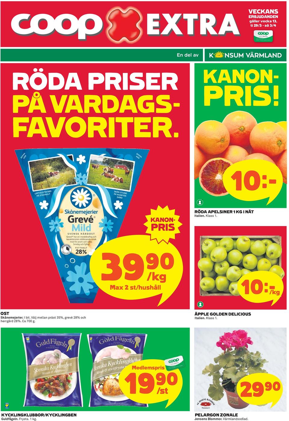 I bit. Välj mellan präst 35%, grevé 28% och herrgård 28%. Ca 700 g. ÄPPLE GOLDEN DELICIOUS Italien. Klass 1.