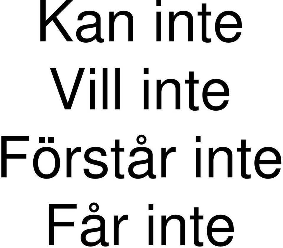 Förstår