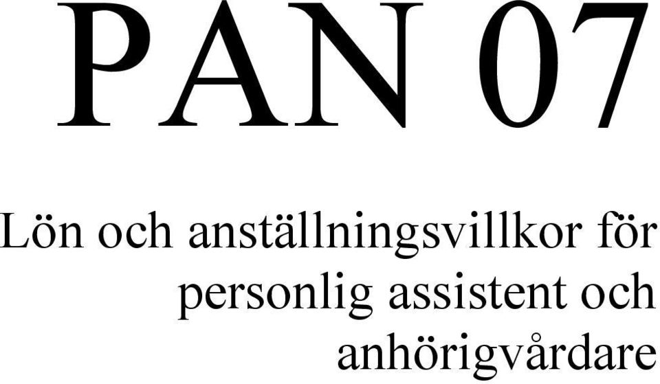 för personlig