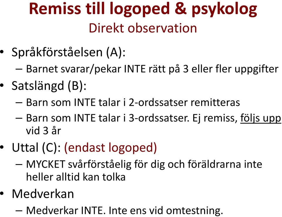 talar i 3-ordssatser.