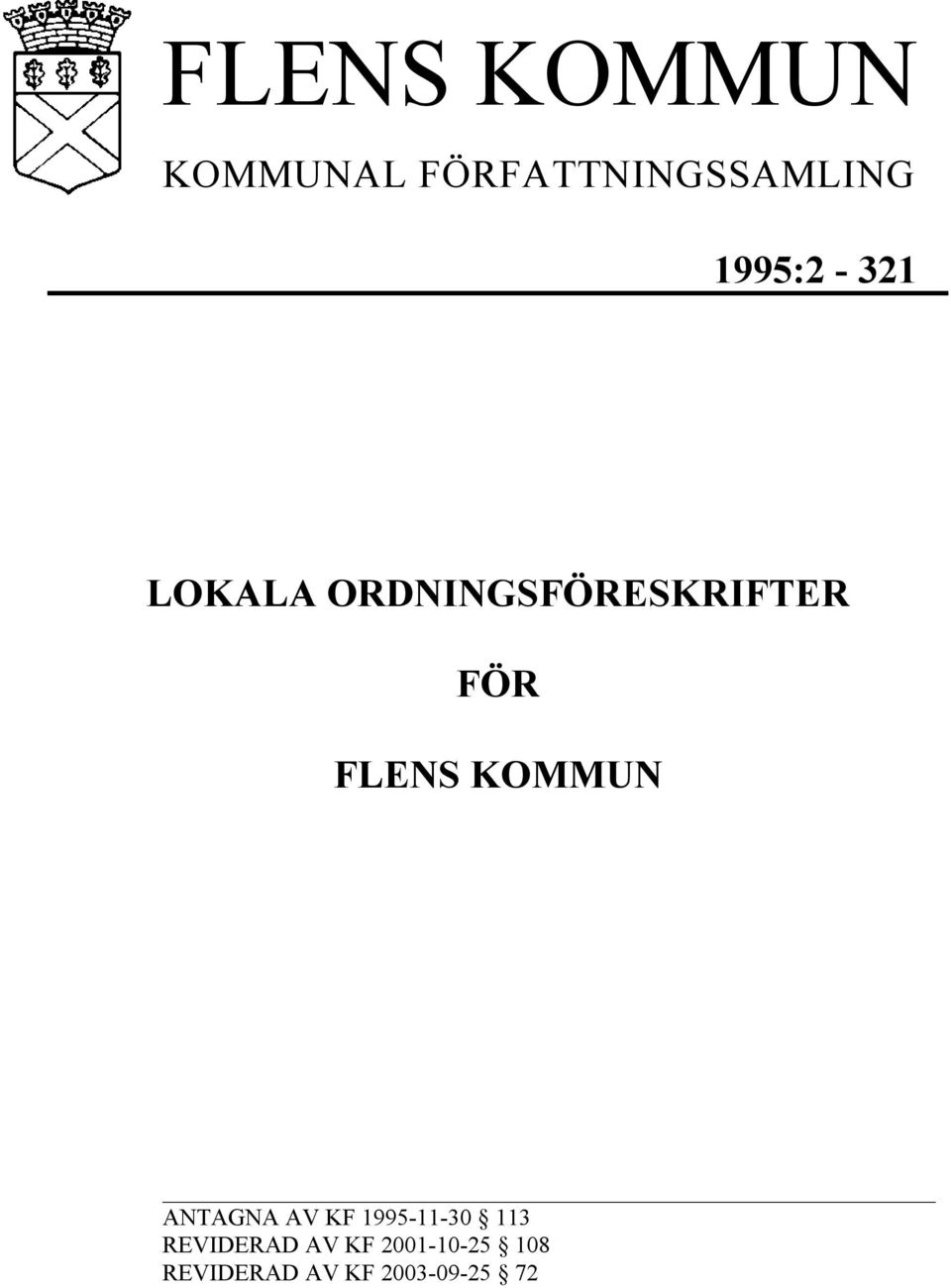 FLENS KOMMUN ANTAGNA AV KF 1995-11-30 113