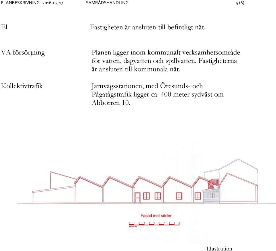 vatten, dagvatten och spillvatten. Fastigheterna är ansluten till kommunala nät.