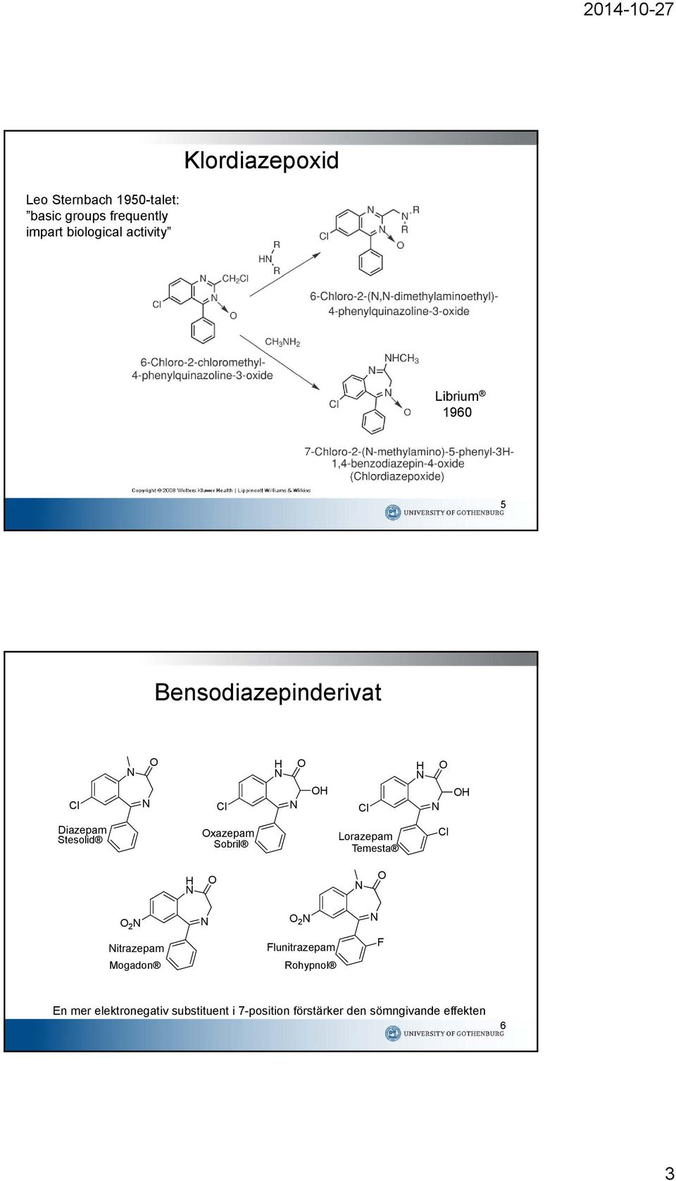 xazepam Sobril Lorazepam Temesta Cl H 2 2 itrazepam Flunitrazepam F Mogadon