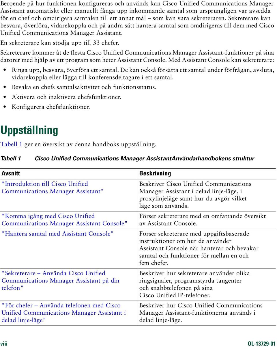 Sekreterare kan besvara, överföra, vidarekoppla och på andra sätt hantera samtal som omdirigeras till dem med Cisco Unified Communications Manager Assistant.