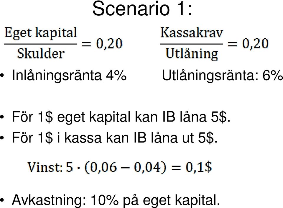 kapital kan IB låna 5$.