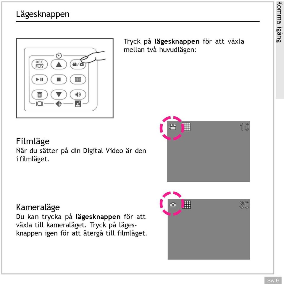den i filmläget.