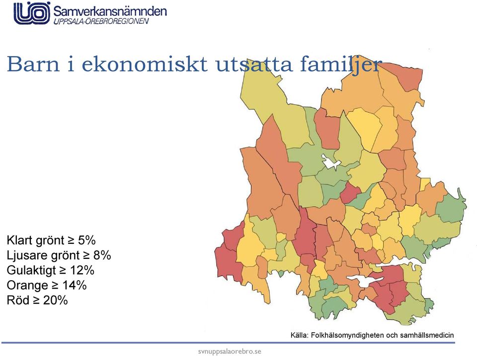 Gulaktigt 12% Orange 14% Röd 20%