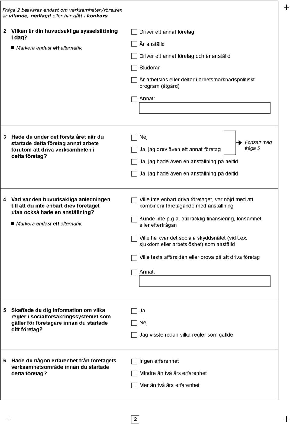 startade detta företag annat arbete förutom att driva verksamheten i detta företag?