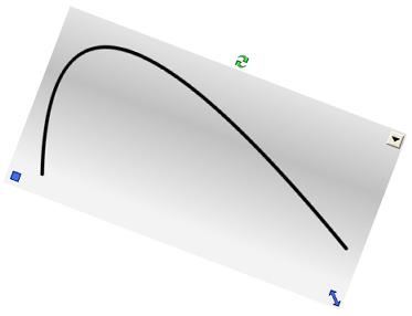 Använda kurv-verktyget Kurv-verktyget kan användas för att skapa en kurvlinje av valfri storlek och form. 1. Välj kurv-verktyget. 2. Klicka där du vill att kurvan ska starta 3.