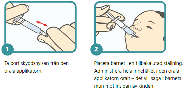 Rotarix oralt vaccin mot rotavirus Fr jan16 Läkemedel inom förmån gratis för barn BVC Folder Informera om att Rotarix