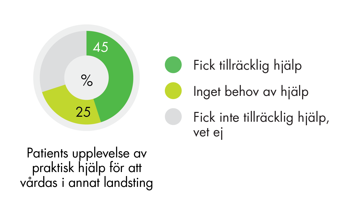 Val av utförare Cirka 20 procent saknar praktisk hjälp att söka vård i annat