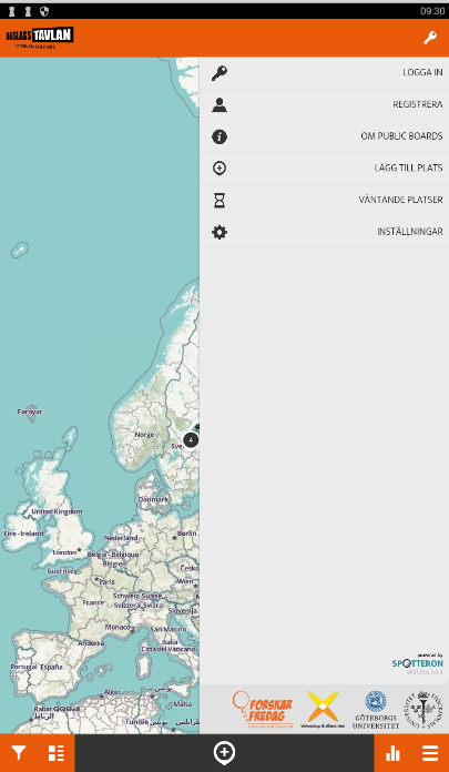 ANSLAGSTAVLAN GÖR SÅ HÄR! INSTALLERA MOBILAPPEN Innan ni kan påbörja experimentet behöver ni installera Anslagstavlans app och skapa ett användarkonto. Steg 1.