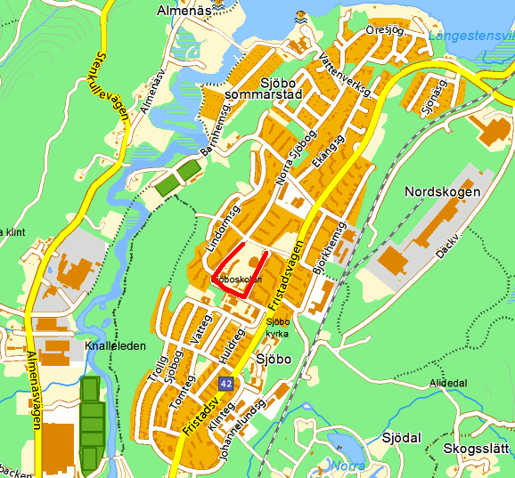 Projektgrupp 1 Sjöbo I detta område har man inte lyckats identifiera några konkreta skräpstråk.