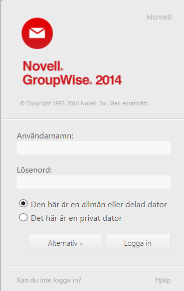 se Fyll i ditt Användarnamn (användar-id) och Lösenord i rutan nedan: Fyll i det