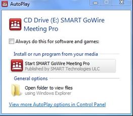 Användarguide för SMART GoWire Meeting Pro Med SMART GoWire så behöver man inte ha några mjukvaror eller drivrutiner på sin dator som behövs för att använda en SMART Board.