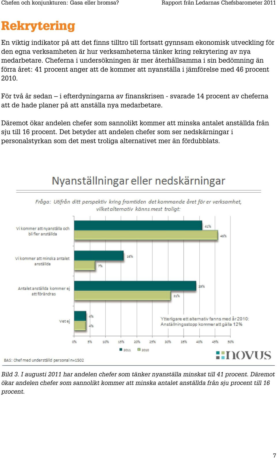 För två år sedan i efterdyningarna av finanskrisen - svarade 14 procent av cheferna att de hade planer på att anställa nya medarbetare.